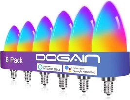 E12 Base Led Light Bulb Color Changing Wifi-Bluetooth Lights Dogain Smart Light - £41.55 GBP