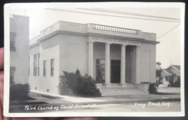 1922-1926 AZO RPPC Third Church of Christ Scientist Long Beach CA Postcard - $9.49
