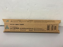 Genuine OEM NEW Ricoh SP C430A CLP37A/LP137CA Cyan Toner Cartridge 821108 - £98.93 GBP
