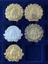 Vintage Set Of 5 Collectible Pins In Honour Of High Mountain Marathon To... - £17.70 GBP