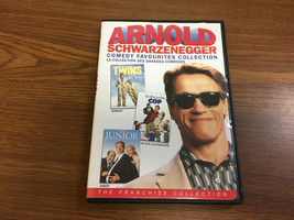 3 Arnold Schwarzenegger Movies DVD Twins / Kindergarten Cop / Junior - £6.06 GBP