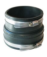 Fernco P1059-44 Flexible PVC Coupling For 4&quot; Plastic Socket to Pipe Plum... - $485.71 MXN