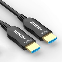 Fiber Hdmi Cable 100Ft 4K 60Hz, Fiber Optic Hdmi 2.0B Cable Hdr10, Arc, ... - £50.23 GBP