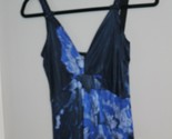 Elie Tahari Blue Floral Sleeveless Maxi Dress Size Women&#39;s S/P - £43.05 GBP