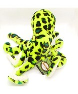 Adventure Planet Plush Octopus Toy 14&quot; Green Black Spotted New - $288.72 MXN