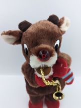 Dan Dee Animated Musical Rudolph Red Nosed Reindeer Dancing Playing Saxophone image 6