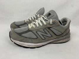 New Balance 990 v5 Gray Suede Running Athletic Trainer Casual Women’s 11 W - £31.32 GBP