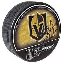 Shea Theodore Vegas Golden Knights Signed Stanley Cup Champs Puck Beckett Auto - £70.92 GBP
