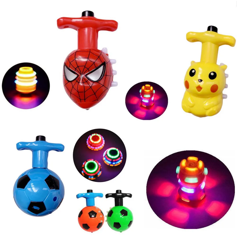 1 Pcs Electric LED Spinning Top Pokemon Action Figures With Flashing Light Music - £10.92 GBP
