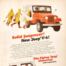 1966 Kaiser Jeep V6 Advertisement Hurricane 4 Automobilia Outdoor Truck ... - $41.12 CAD