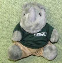 PROMO PLUSH RHINOCEROS PHARMACEUTICAL REP 7&quot; STUFFED ANIMAL ADVERTISEMEN... - £15.69 GBP