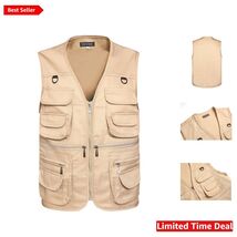 Stylish Men's Fishing Vest with Multi Pockets - Perfect for Outdoor Adve... - $54.40