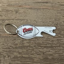 Coors Light Beer Football Bottle and Can Opener Metal Keychain Key Ring - $8.00