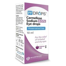 PF Drops Carmellose Sodium 0.5% Preservative Free Eye Drops - 10ml - £16.40 GBP