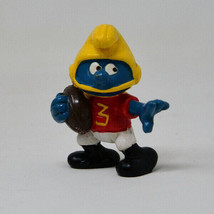 Smurfs 20132 Football Player Smurf Vintage Figure PVC Toy Figurine Peyo - £7.97 GBP