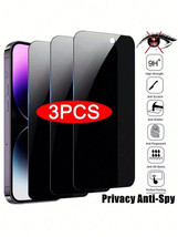 3pcs Anti Spy Tempered Glass Screen Protectors for iPhone 6 to 16 Pro Ma... - $125.69 MXN