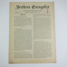 Brethren Evangelist Christian Newspaper Ashland Ohio Antique October 1st 1902 - £22.42 GBP