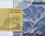 Lot of 7 Alaska 1960&#39;s Tourist and Travel Brochures and Booklets OOTAW - £21.96 GBP