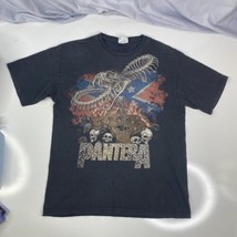 Pantera Snake Skeleton Texas Distressed T-Shirt Size M Band Tee 2008 - £27.74 GBP