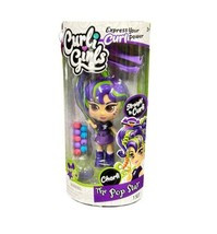 Curli Curl Girls 6&quot; Doll Charli The Pop Star Straight To Curly Hair Fun - $9.73