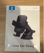 Wireless Car Charger 15W Fast Charging Auto Clamping Phone Mount Black NEW - £17.52 GBP