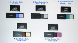 MAC Cosmetics 4 PCS Eye Shadow Duo Suite Blue Silver Purple  - £41.38 GBP