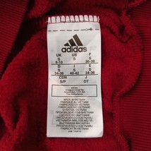 Adidas TROY Men's Red Cotton Blend Drawstring Hoodie Sweatshirt Size Small image 5