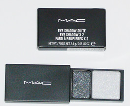 MAC Cosmetics Eye Shadow Duo Suite - Smoke &amp; Ash Silver - £15.80 GBP