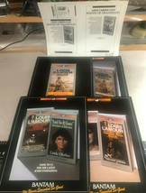 LOUIS L&#39;AMOUR vintage lot of audio book brochures, etc. (circa 1980&#39;s) E - £10.10 GBP