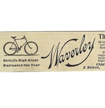 Indiana Bicycle Co Waverley 1894 Advertisement Victorian Bike Sensation ... - $9.99