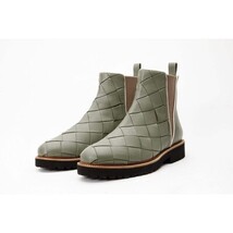 The Luisina Green Handwoven Leather Ankle Boot Final Sale! image 3