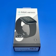 Fitbit Versa 2 Health and Fitness Smartwatch Heart Rate Music Black Smal... - £91.90 GBP