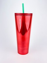 Starbucks Tumbler Fame Watermelon Red Glossy Venti 24oz Cold Cup Summer 2022 - £19.02 GBP