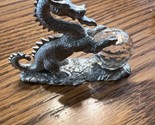 pewter dragon 1984 Figurine Spoontiques Crystal ball small - £11.72 GBP