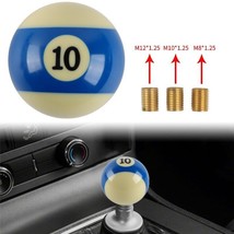 Universal No.10 Billiard Ball Custom Manual Car Gear Shift Knob Shifter Lever - £12.46 GBP