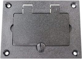 2 PK Wiremold 828PRGFI-BLK Non-Metallic Rectangular Cover Plate - $112.63 CAD
