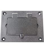 2 PK Wiremold 828PRGFI-BLK Non-Metallic Rectangular Cover Plate - $112.63 CAD
