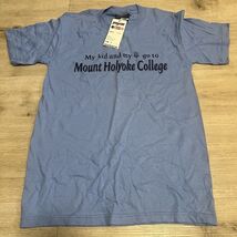 Mount Holyoke College Jansport NWT Shirt Size Small Blue Western Massach... - $7.66