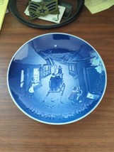 Bing &amp; Grondahl Blue Porcelain Christmas Plate 1979 White Christmas B&amp;G - $9.90