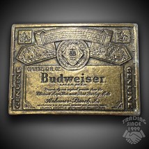 Anheuser Busch Budweiser King Of Beers Vintage Belt Buckle Lager Beer - £16.50 GBP