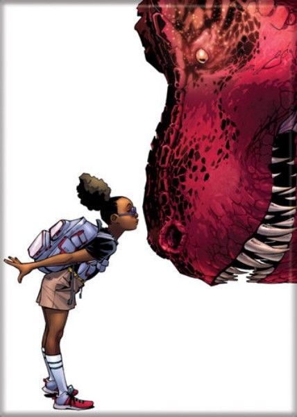 Primary image for Marvel Comics Moon Girl and Devil Dinosaur Comic Art Refrigerator Magnet NEW