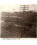 Union Pacific Depot Locomotive 808 NEBRASKA 1908 FLOOD LINCOLN NE RPPC P... - £176.62 GBP