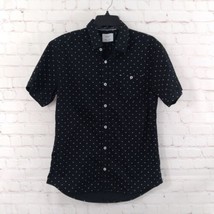 Level Ten Shirt Mens Medium Black Modern Fit Button Up Short Sleeve Casual - £14.34 GBP