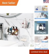 Versatile 3-Piece Acrylic Wall Organizer - Self-Adhesive Storage for Bat... - $39.00
