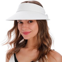 Simplicity White Visor Hat Women&#39;s UPF 50+ UV Protection Visor Hats for ... - $44.99