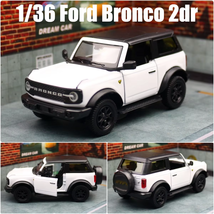 Ford Broncco SUV Off-Road Toy Car Model For Children Pull Back 1/36 #WHITE - £14.93 GBP