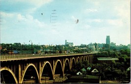 View Of The Viaduct Akron Ohio Postcard Posted - £8.07 GBP