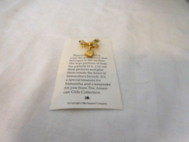 American Girl Samantha Gold Heart Locket Brooch 2005 New on Card - £27.10 GBP