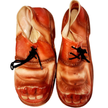 1960-70s Halloween Clown Hobo Latex Shoes Costume Accessory ROC Taiwan V... - $69.99