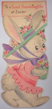 Vintage Hallmark To A Sweet Granddaughter At Easter Embossed Easter Card... - $6.99